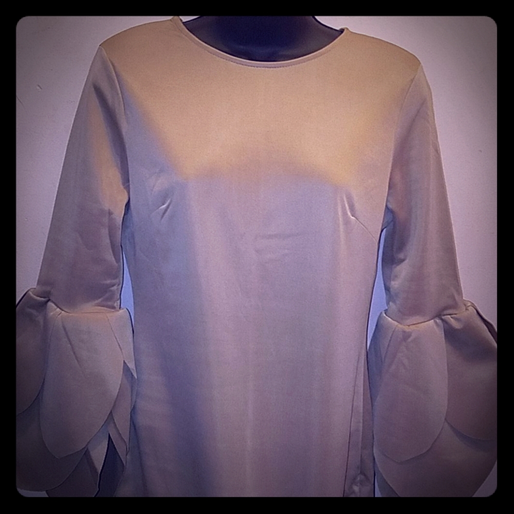 RoseWe Woman's high fashion dress w/tulip cut sleeves, NWOT